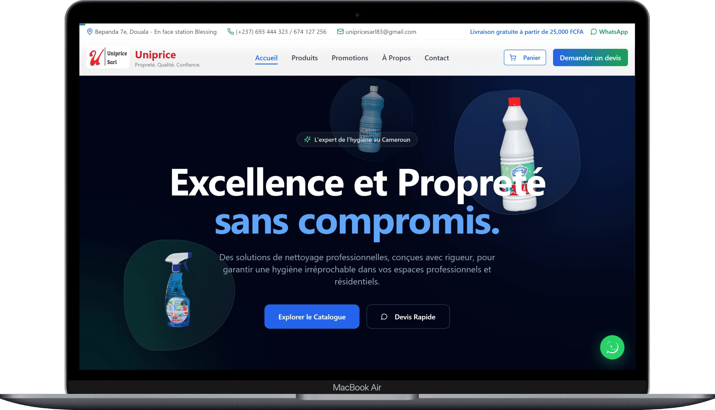 Uniprice — Site web & e-commerce