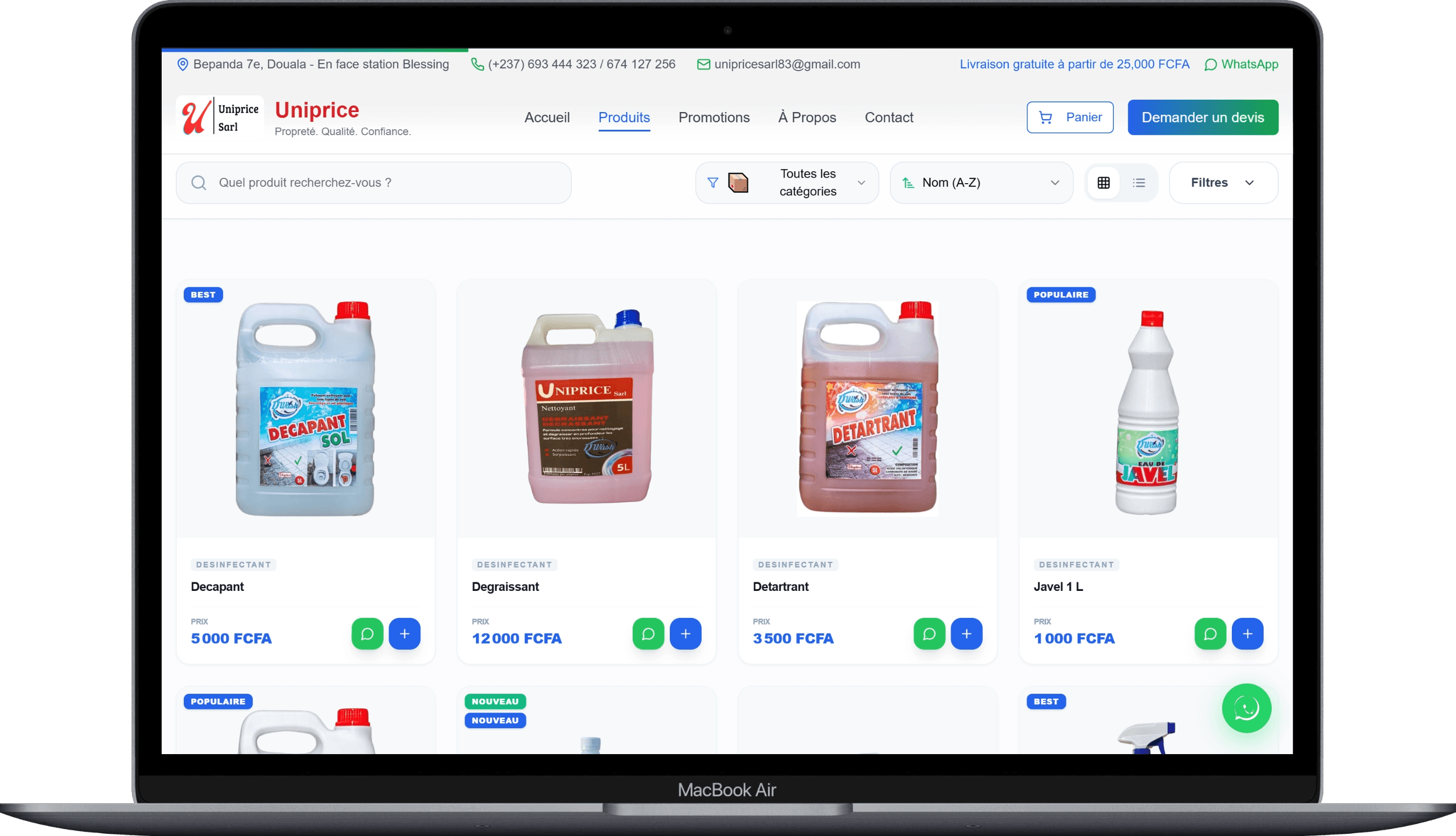 Des fiches produits complètes et vérifiables